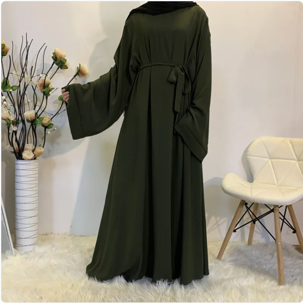 Noura Tie-Waist Abaya