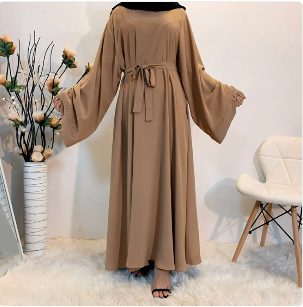 Noura Tie-Waist Abaya