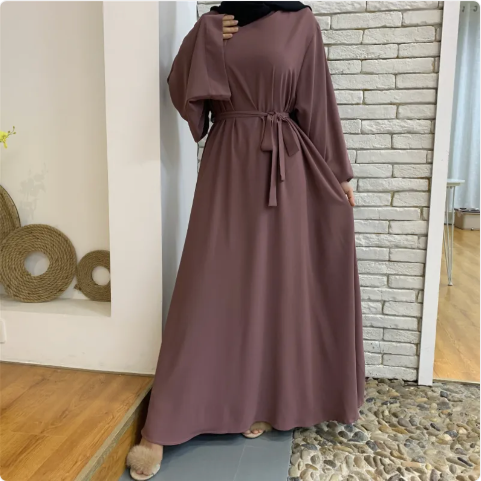 Noura Tie-Waist Abaya