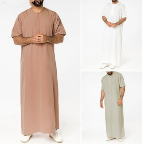 Omar Short-Sleeve Jubba Thobe