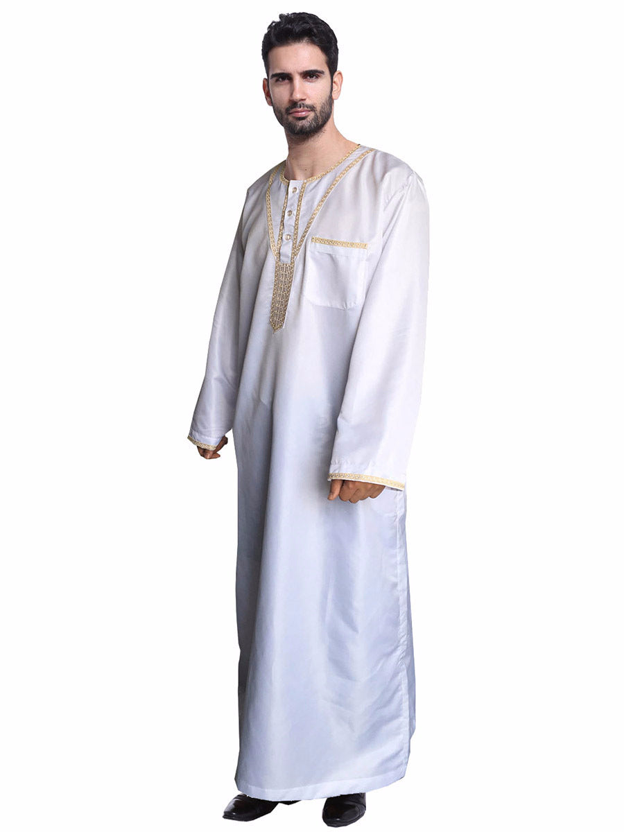 Hassan Classic Embroidered Thobe