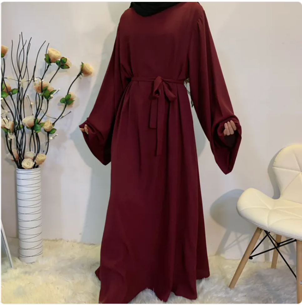 Noura Tie-Waist Abaya