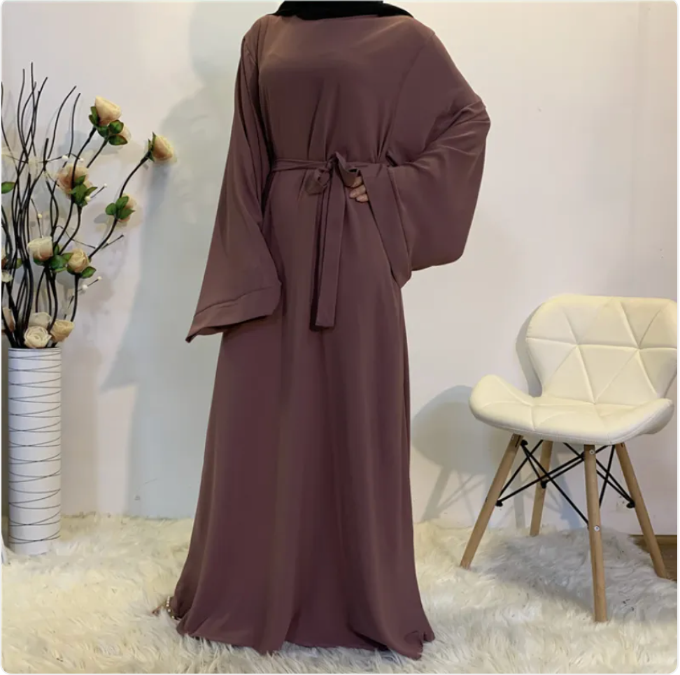 Noura Tie-Waist Abaya